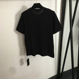 25 Summer trend cartoon short sleeve women's knitted top round neck short sleeve slim T-shirt