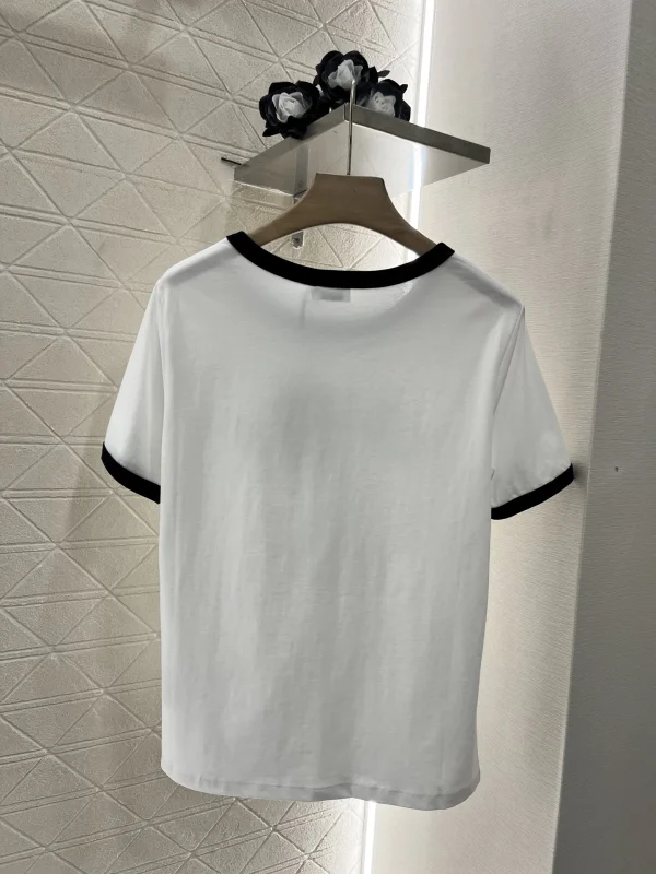 24 Spring/summer new women's print short sleeve trend casual style round neck top T-shirt - Image 3