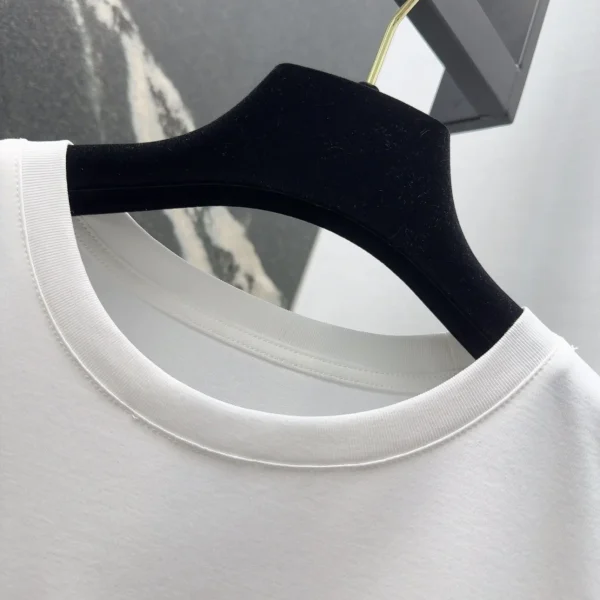 2025 New Spring/Summer Women's T-shirt With Solid Color Pure Cotton Round Neck Exquisite And Comfortable HL128 - Image 2
