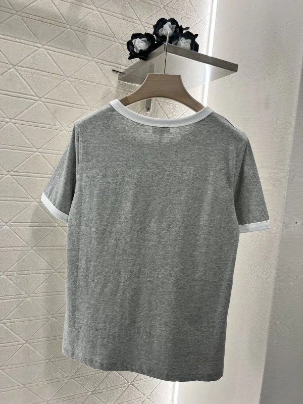 24 Spring/summer new women's print short sleeve trend casual style round neck top T-shirt - Image 2