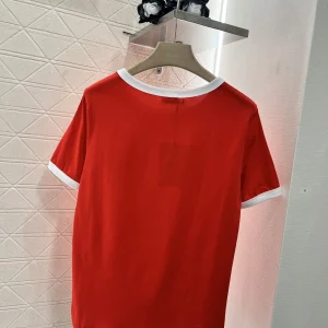 24 Spring/summer new women's print short sleeve trend casual style round neck top T-shirt