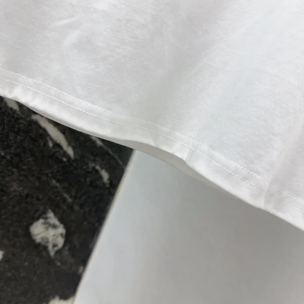 2025 New Spring/Summer Women's T-shirt With Solid Color Pure Cotton Round Neck Exquisite And Comfortable HL128 - Image 3