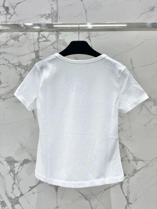 Short T-shirt 2025 hot selling round neck short sleeved T-shirt versatile top - Image 2