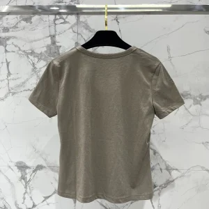 Short T-shirt 2025 hot selling round neck short sleeved T-shirt versatile top